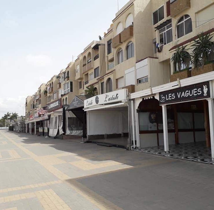 Empty streets in Marrakech: Morocco's Covid-19 lockdown