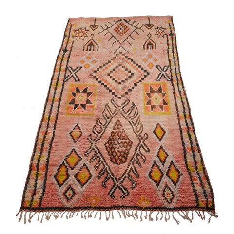 Vintage Moroccan diamond rug