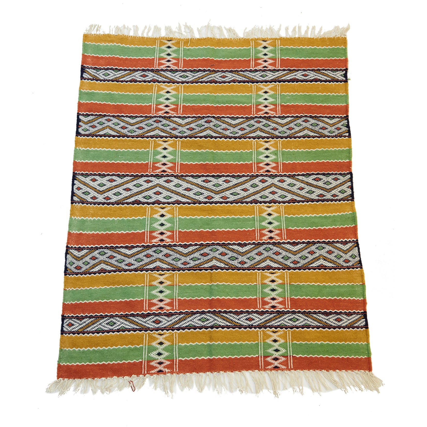 Flatweave geometric pattern design Moroccan rug - Kantara | Moroccan Rugs