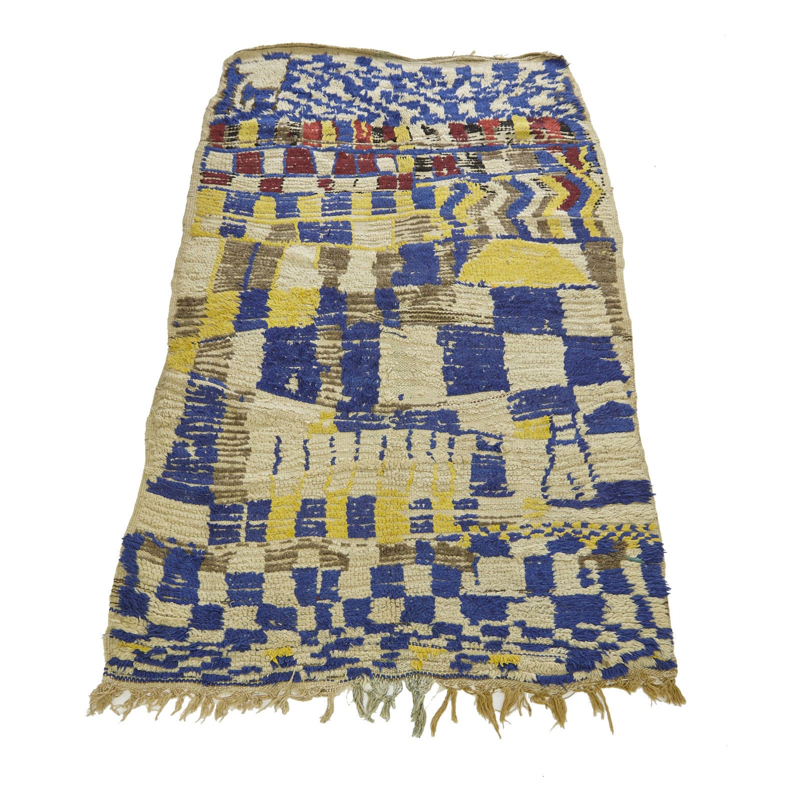 PERI - Modern art in blue Moroccan rug - Kantara | Moroccan Rugs