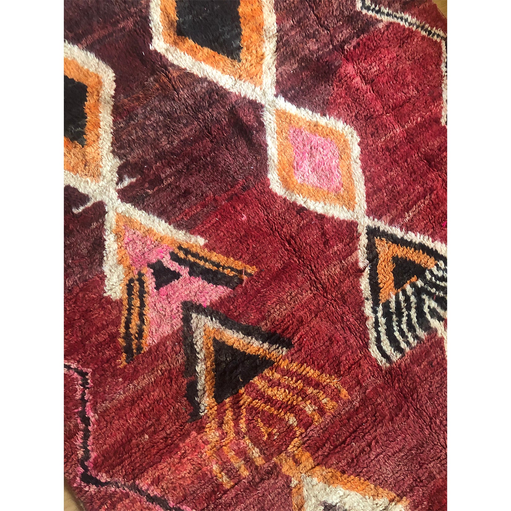 Red vintage Moroccan tribal rug - Kantara | Moroccan Rugs