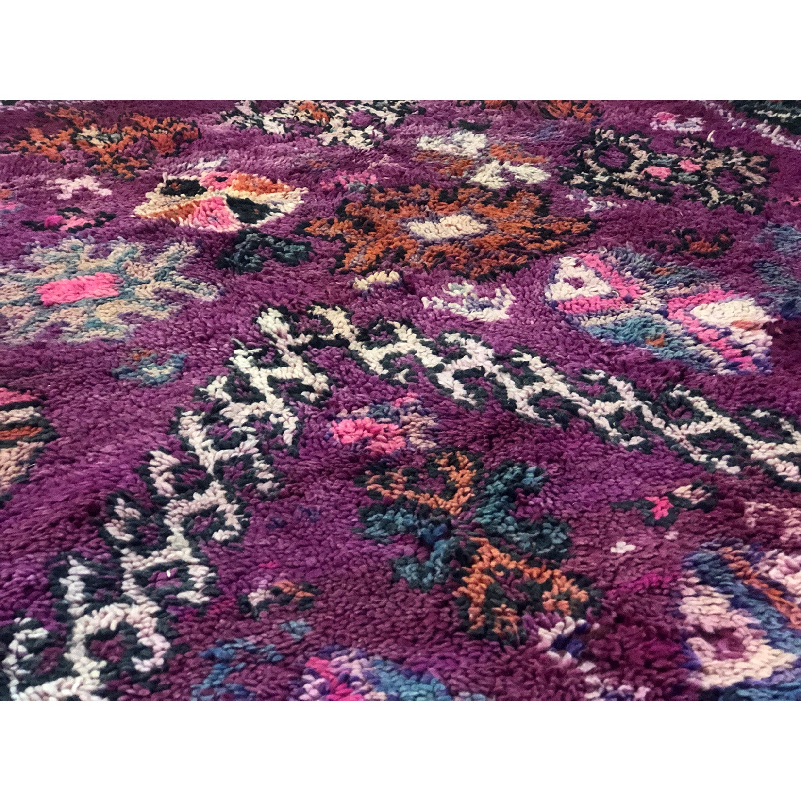 Electic boho chic wool berber carpet - Kantara | Moroccan Rugs