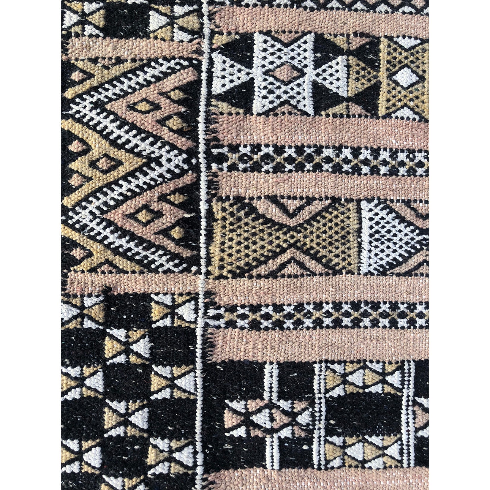  Contemporary geometric Moroccan flatweave runner - Kantara | Moroccan Rugs