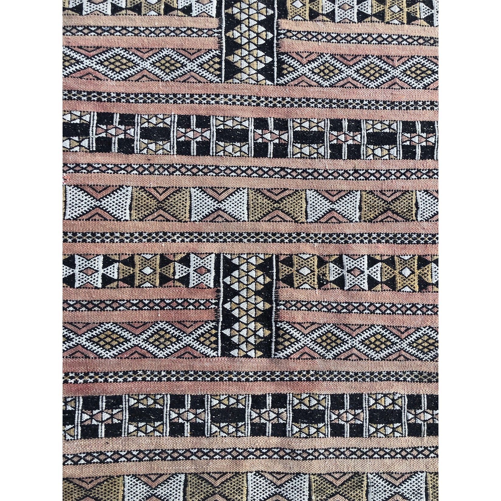  Bohemian tribal flat weave Moroccan runner rug - Kantara | Moroccan Rugs