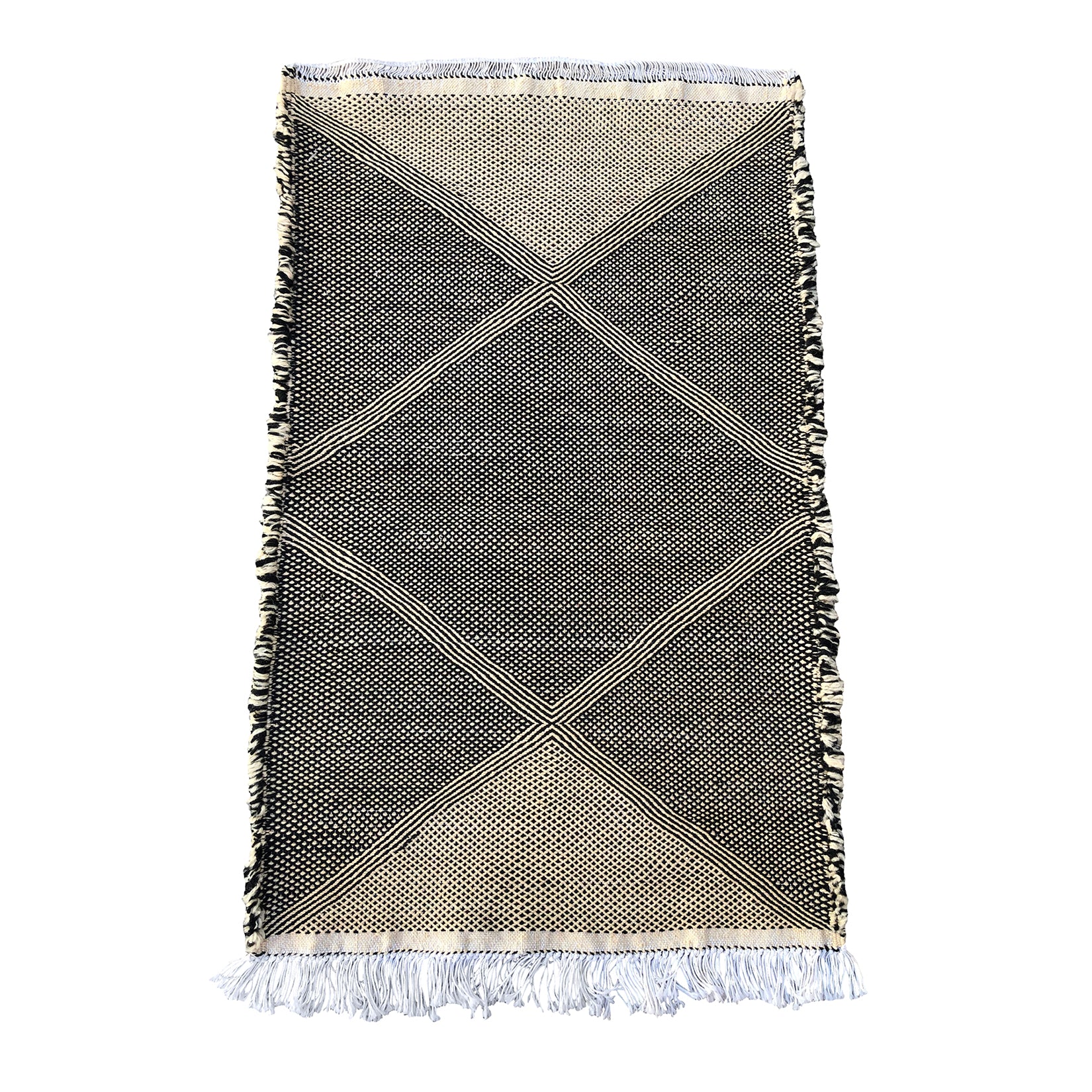 SOHA - Small Geometric Moroccan throw - Kantara | Moroccan Rugs