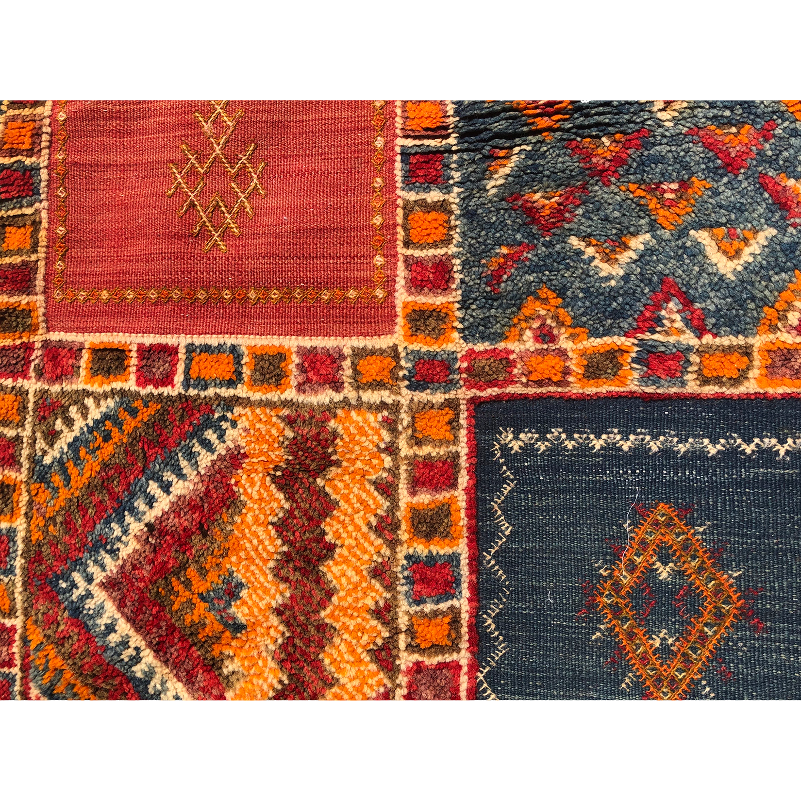 SAMIR - Tilouah colorful Moroccan runner - Kantara | Moroccan Rugs