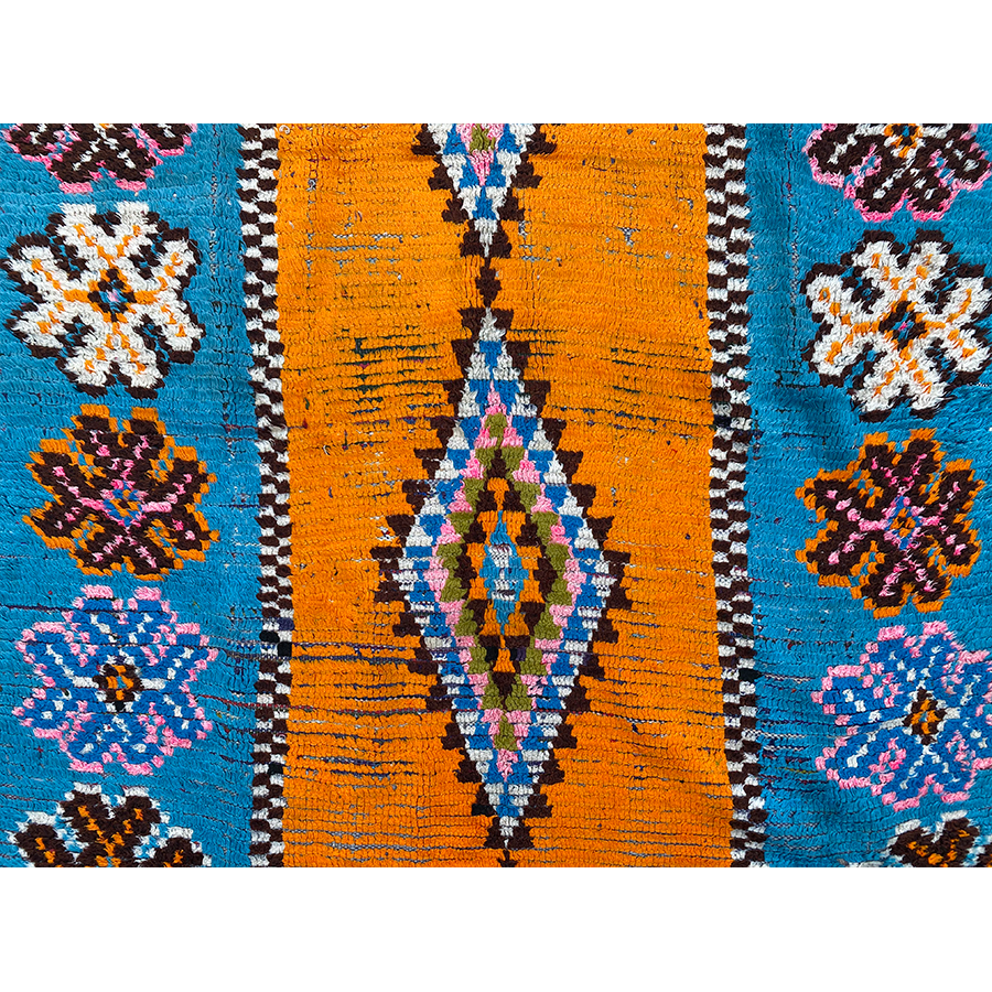 Eclectic modern Moroccan diamond rug - Kantara | Moroccan Rugs