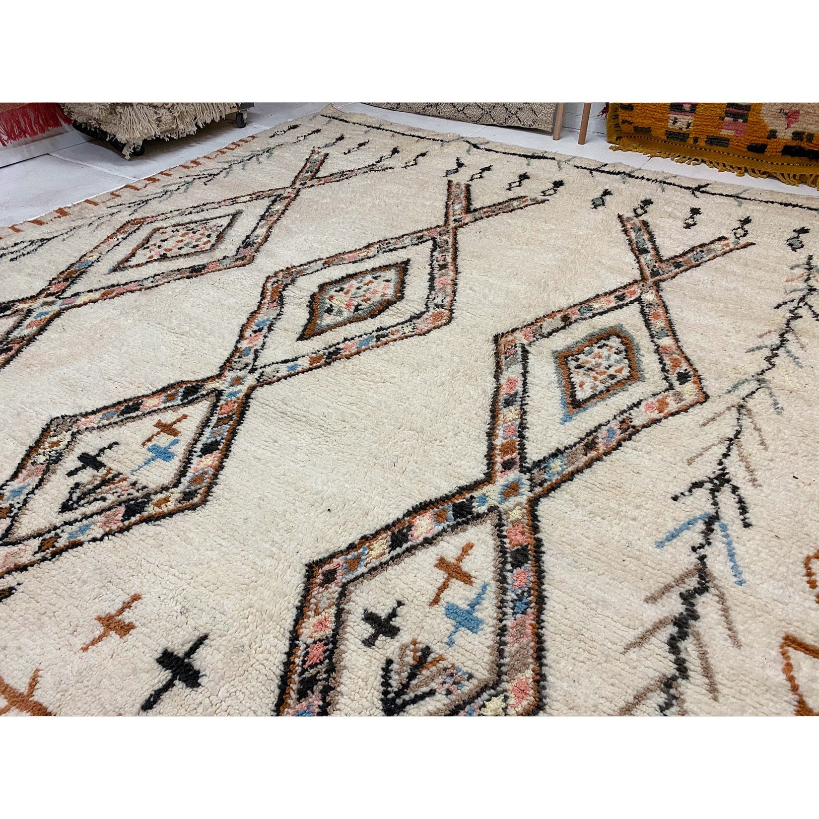 Big Moroccan area rug for living room - Kantara | Moroccan Rugs