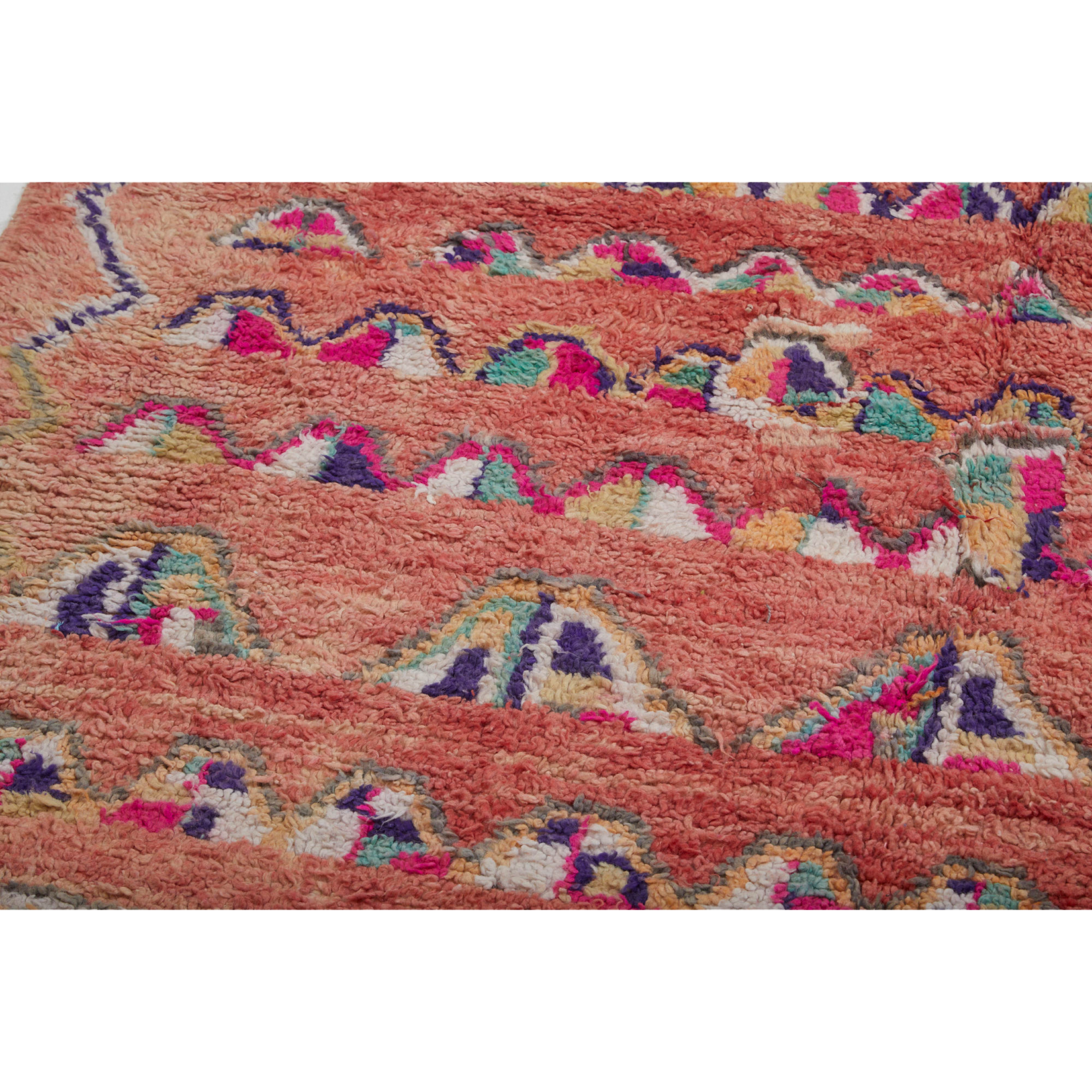 Unique pink Moroccan rug made from wool - Kantara | Moroccan Rugs