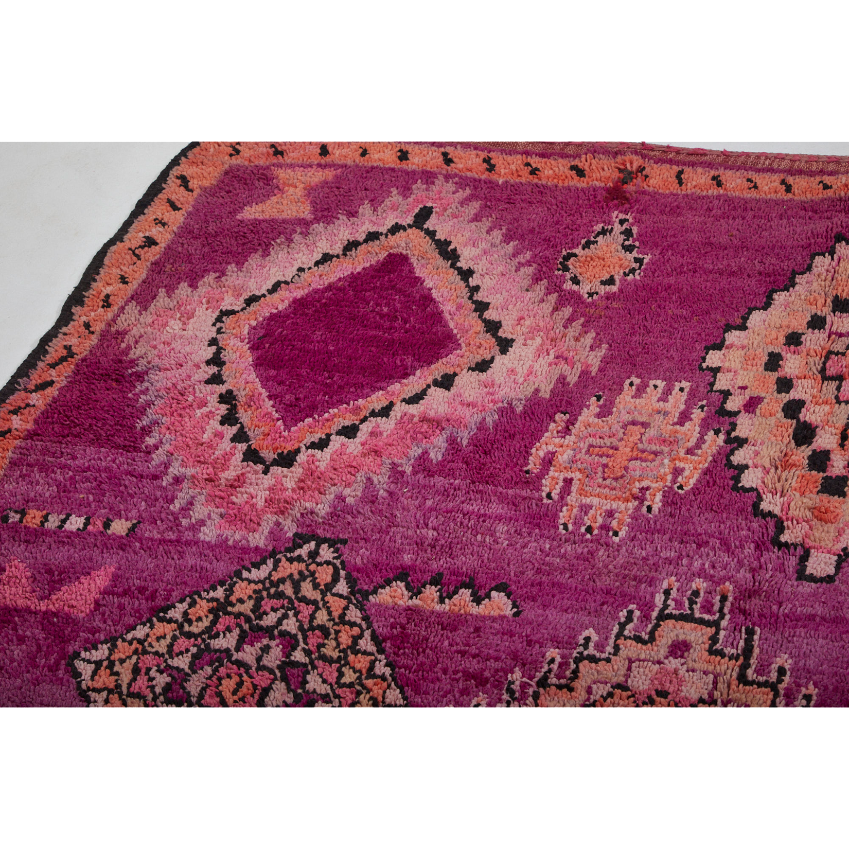 Pink and purple art deco Moroccan berber rug - Kantara | Moroccan Rugs