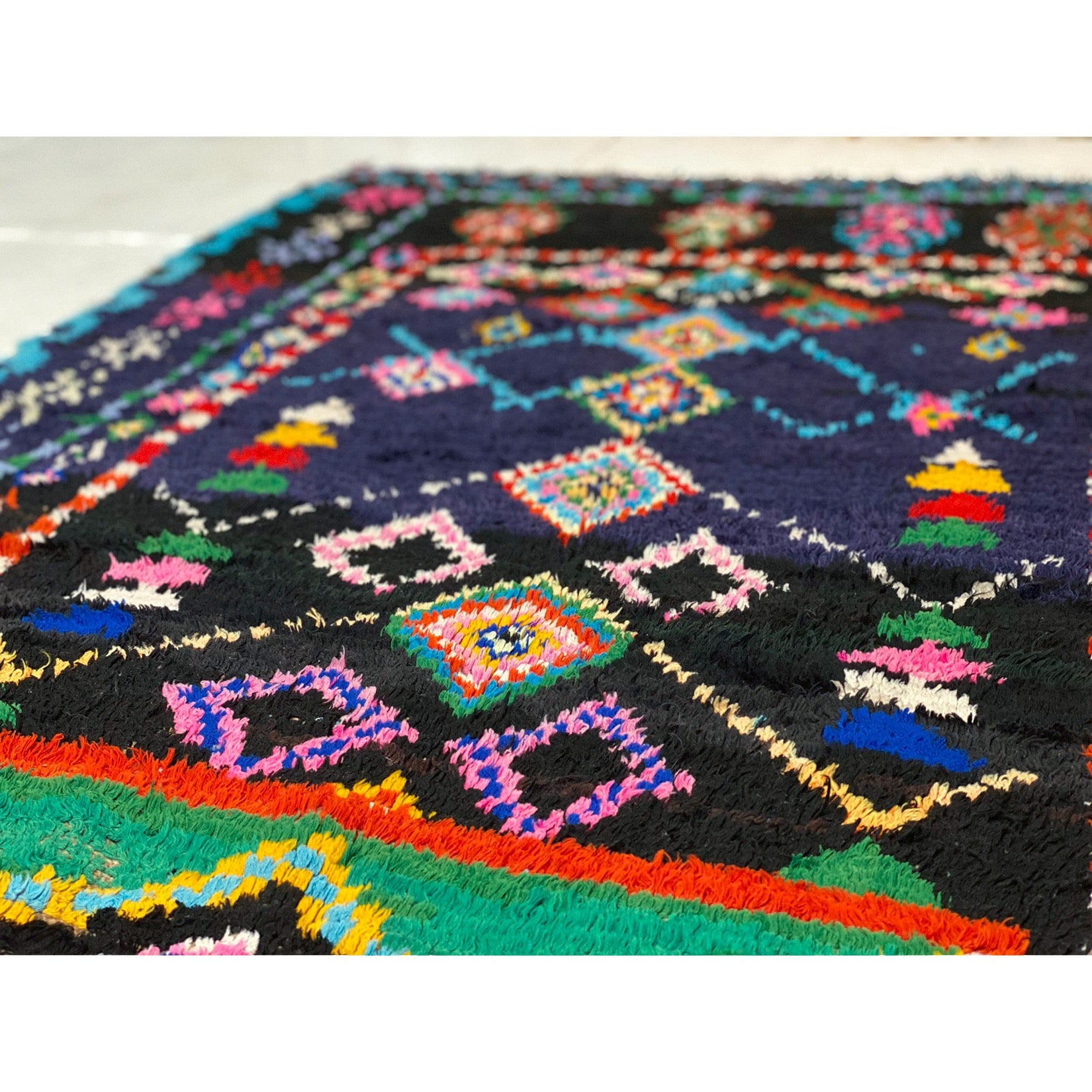 Colorful Moroccan playroom rag rug - Kantara | Moroccan Rugs