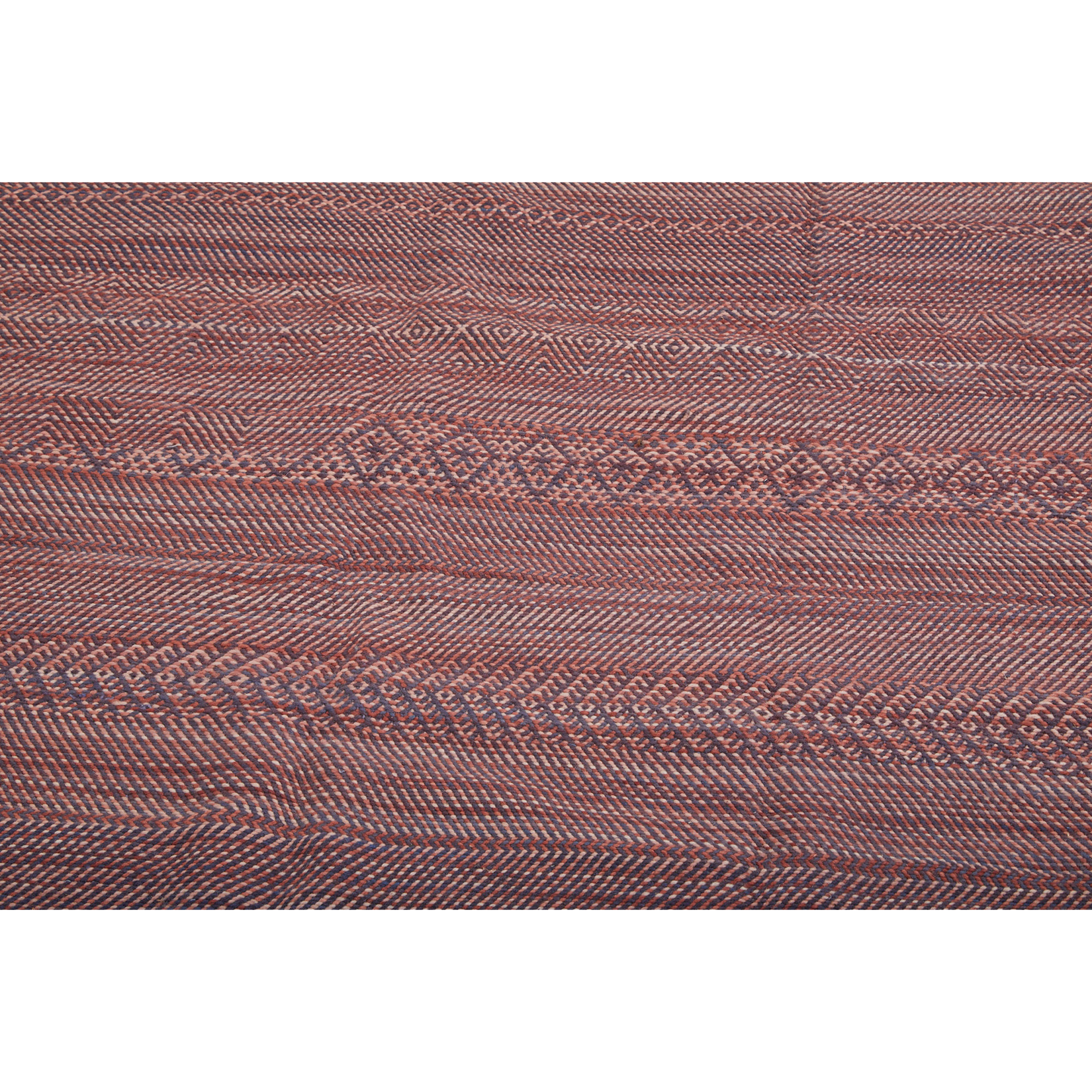 Contemporary maroon wool berber carpet - Kantara | Moroccan Rugs