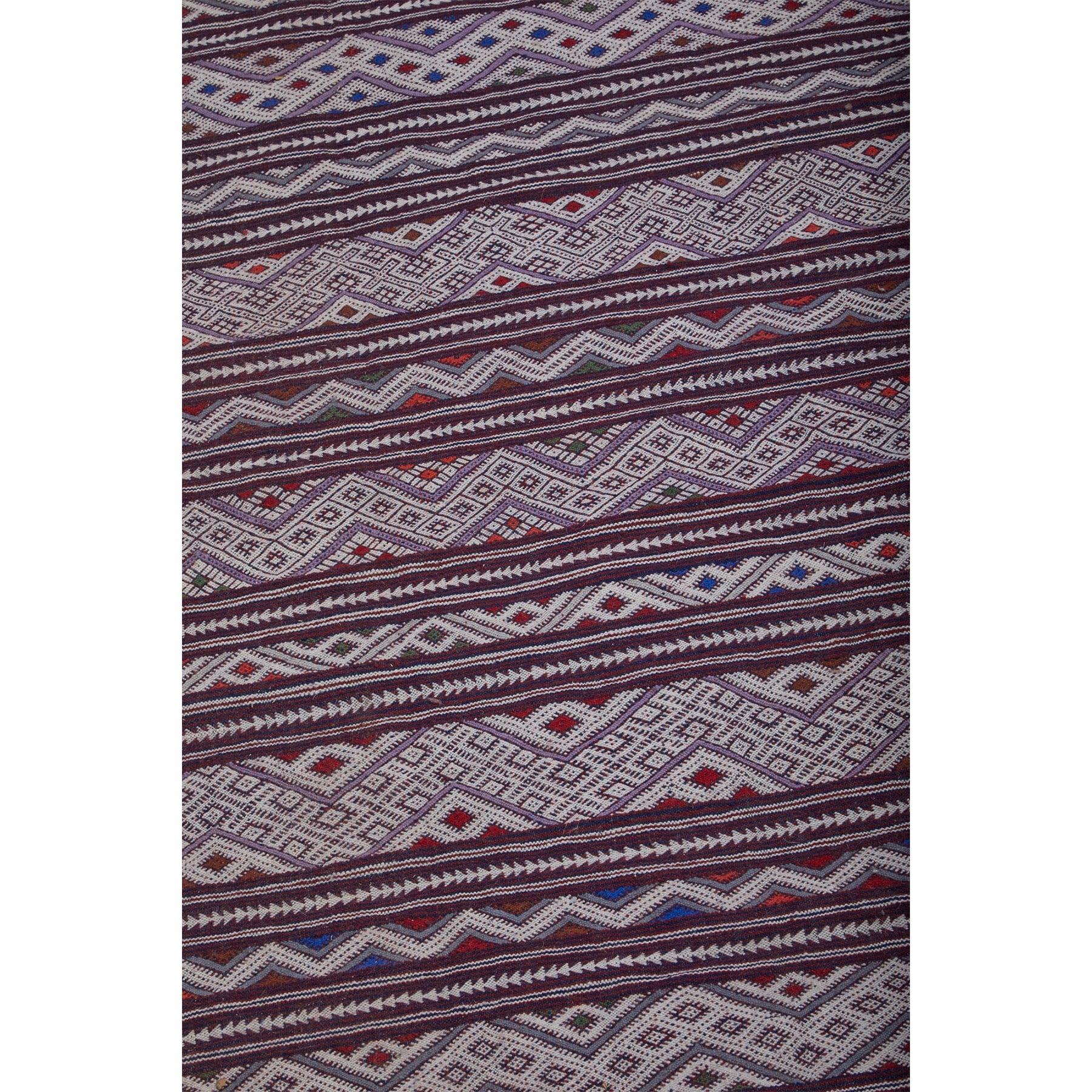 Contemporary purple flat woven Moroccan kilim rug - Kantara | Moroccan Rugs