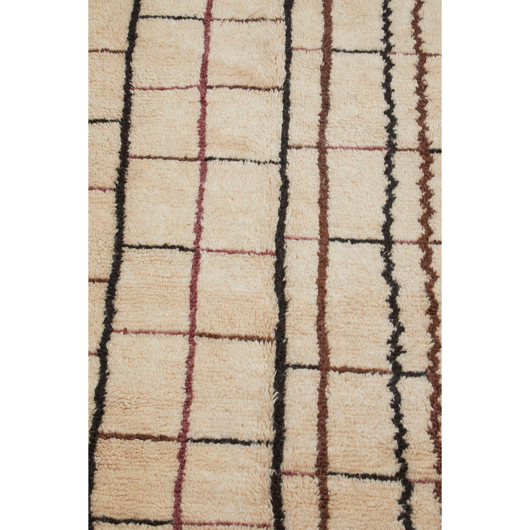 Striped Moroccan berber carpet in neutral colors - Kantara | Moroccan RUgs