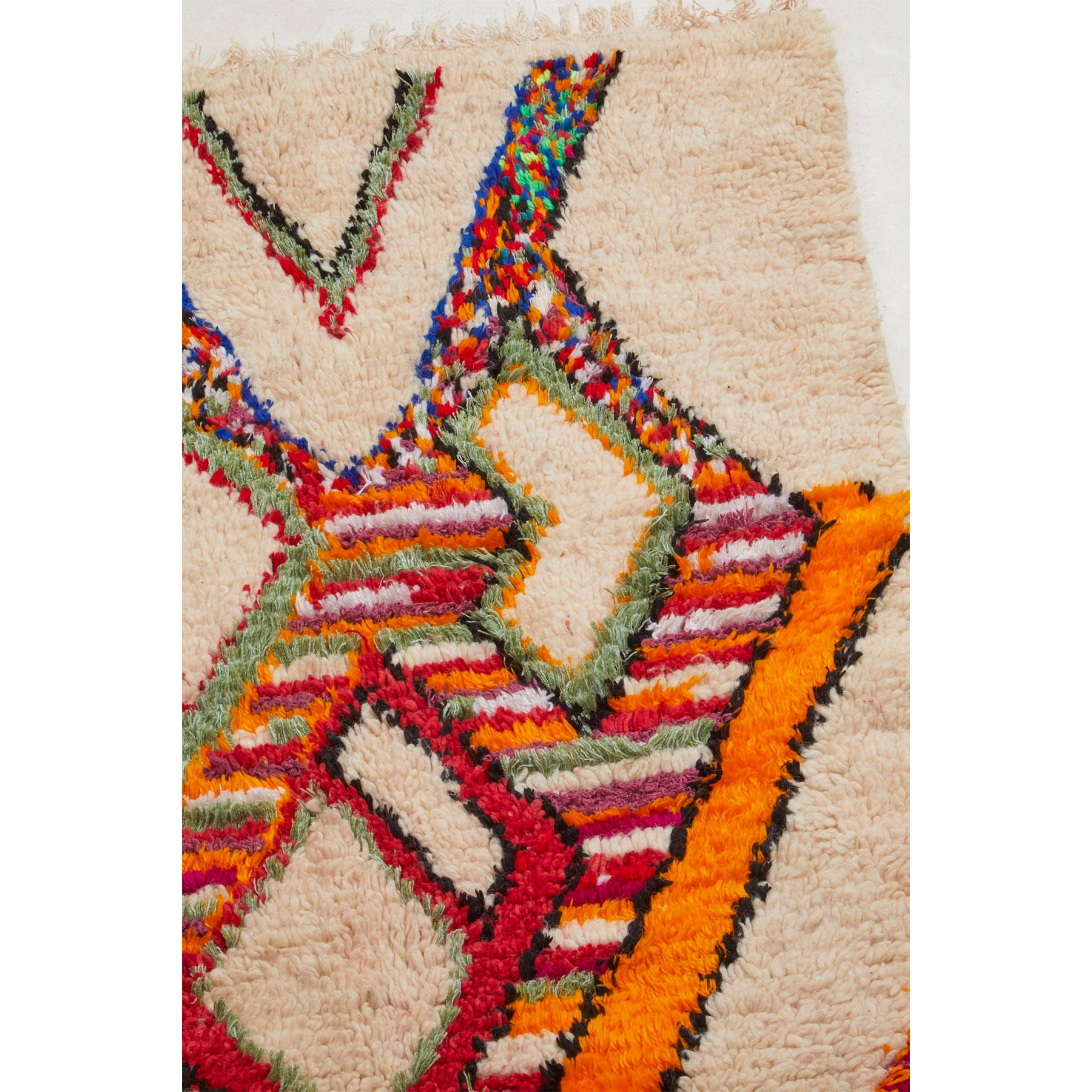 Handknotted pink and orange Moroccan berber carpet - Kantara | Moroccan Rugs