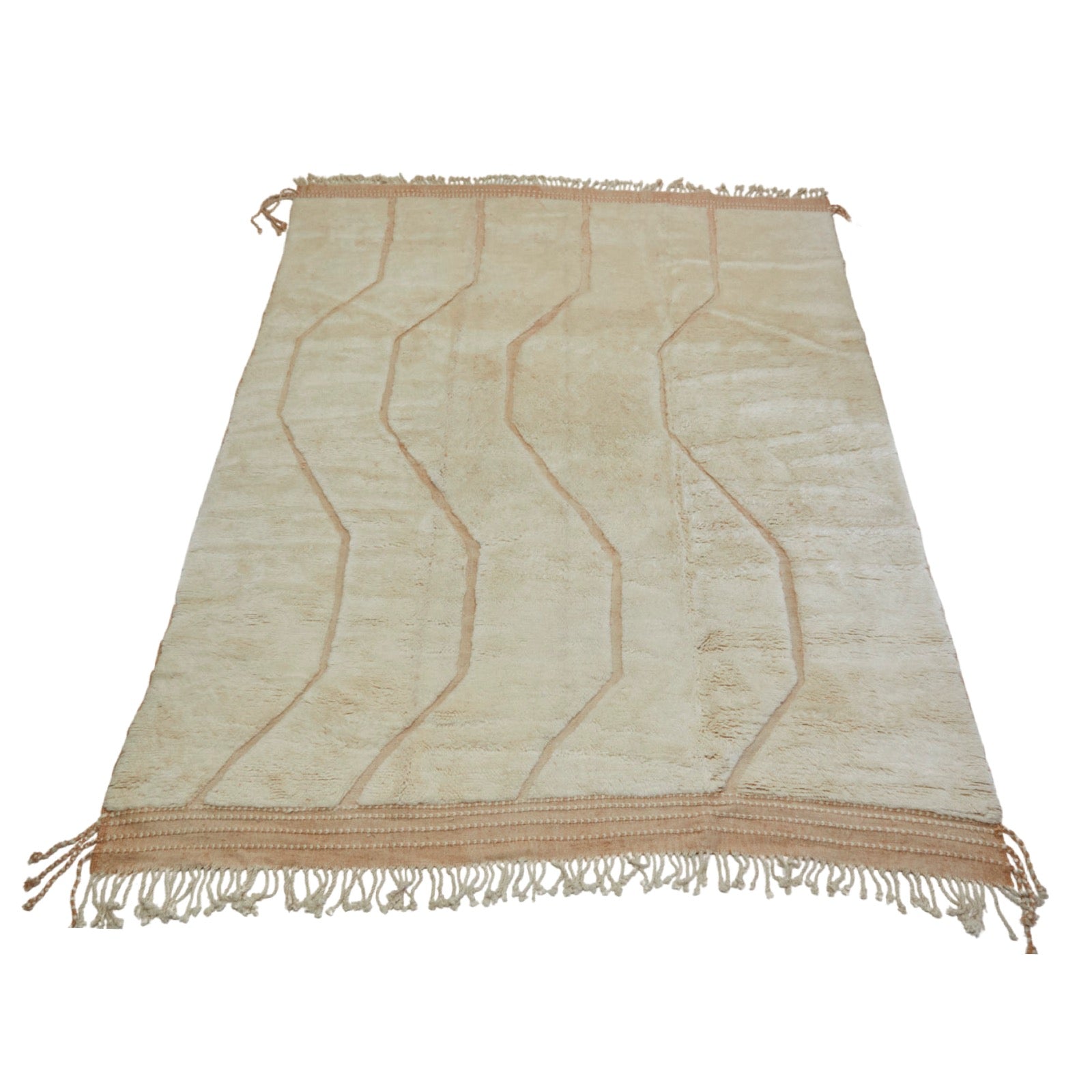 White oversized handwoven Moroccan rug - Kantara | Moroccan Rugs