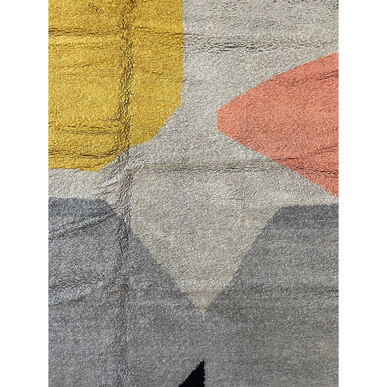 Abstract art deco custom made Moroccan entryway rug - Kantara | Moroccan Rugs