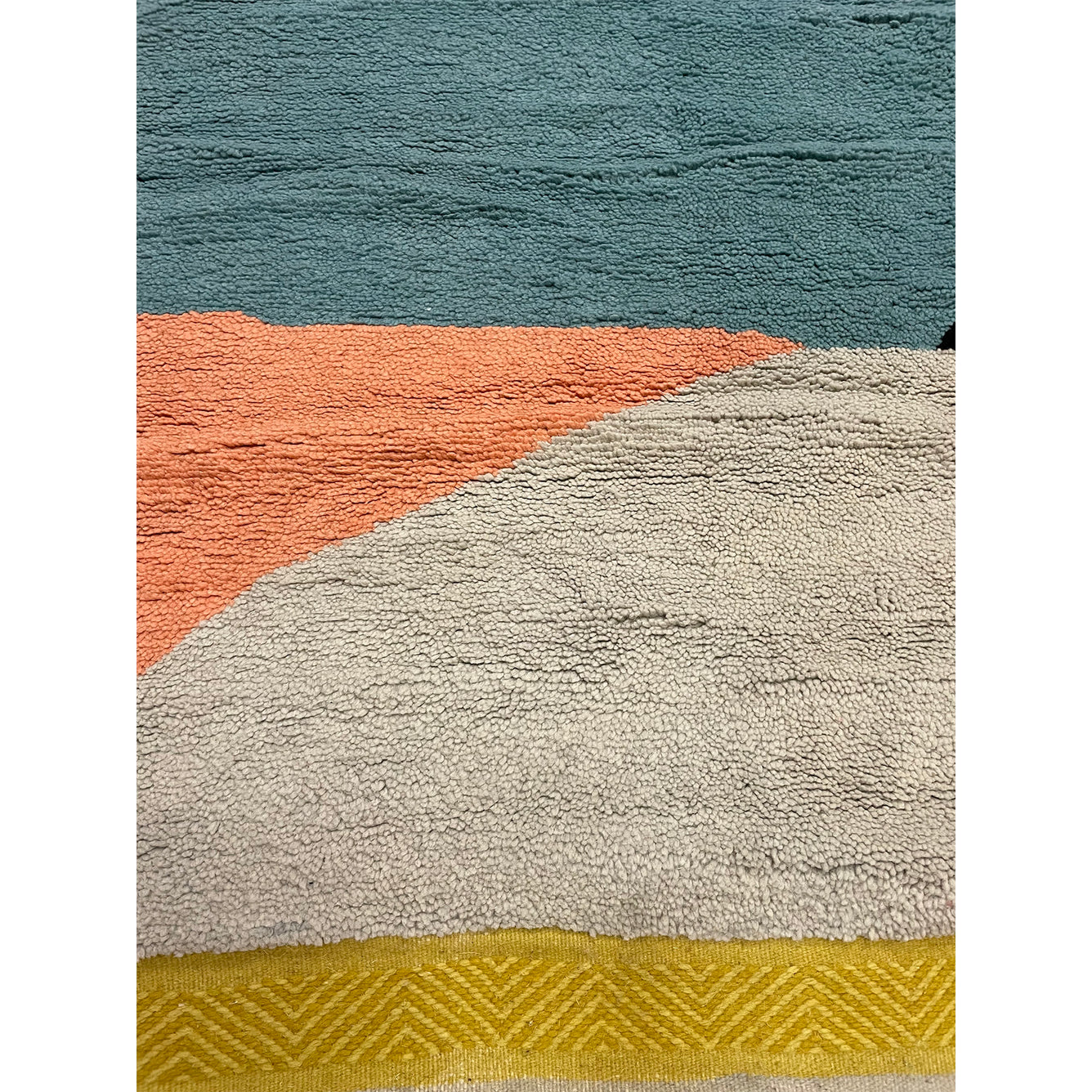 Abstract art deco Moroccan living room area rug - Kantara | Moroccan Rugs