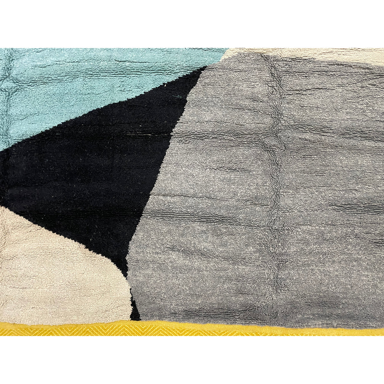 Custom design handwoven Moroccan rug with flatweave border - Kantara | Moroccan Rugs