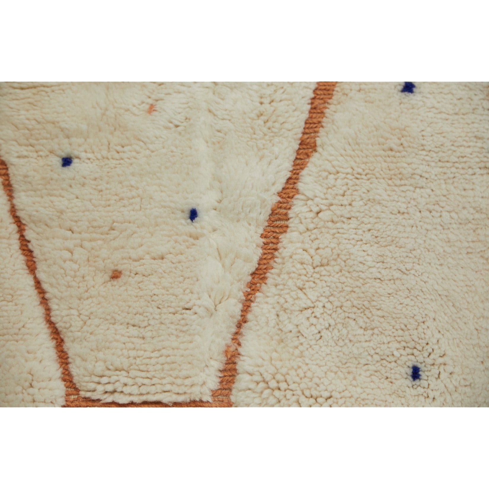 Cream colored Moroccan area rug with speckled details - Kantara | Moroccan Rugs