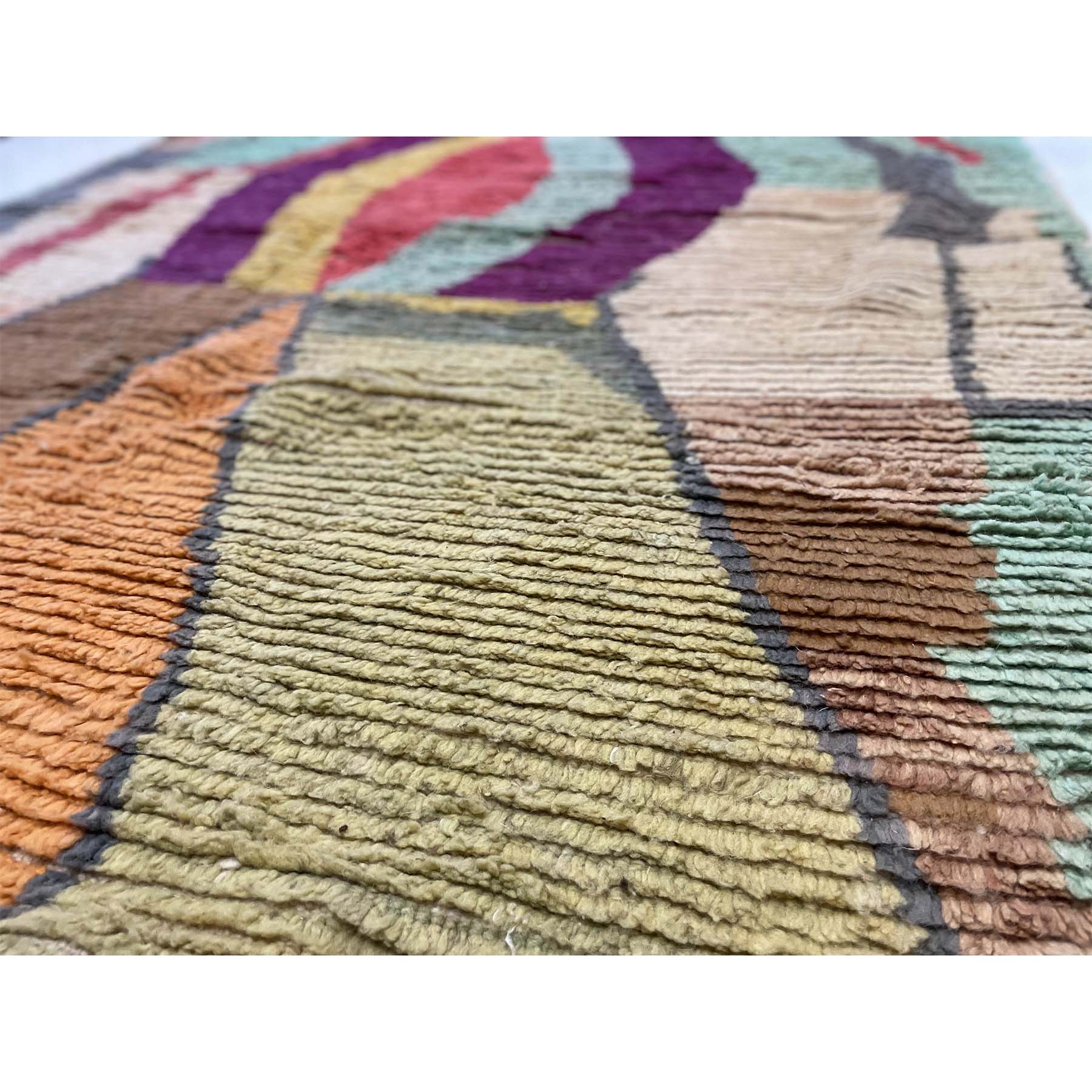 Boujaad style wool Moroccan berber area rug - Kantara | Moroccan Rugs