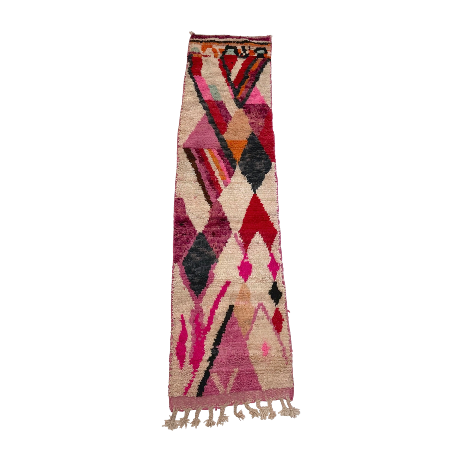 Pink, purple, and red Moroccan runner rug - Kantara | Moroccan Rugs