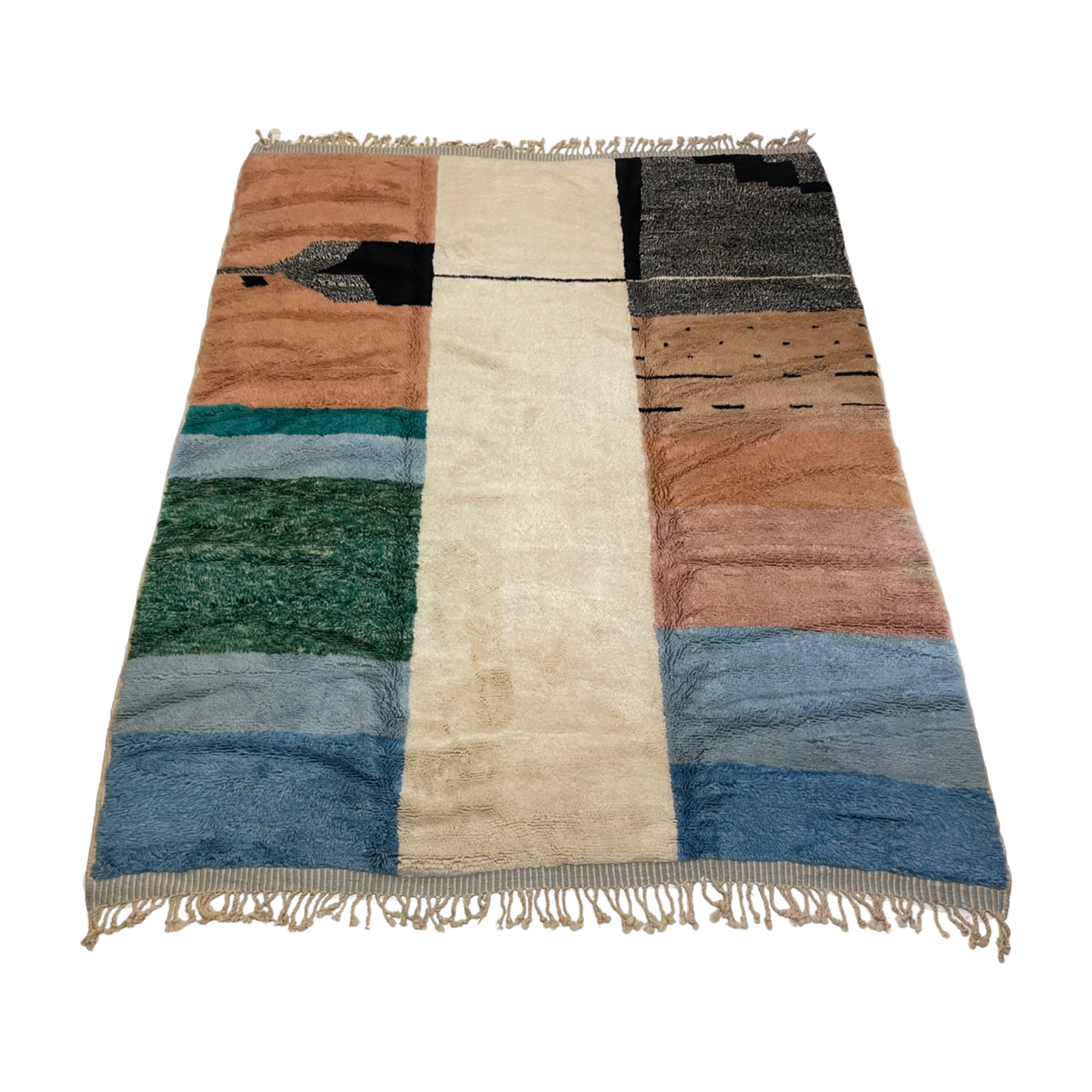 Contemporary wool handwoven Moroccan area rug - Kantara | Moroccan Rugs