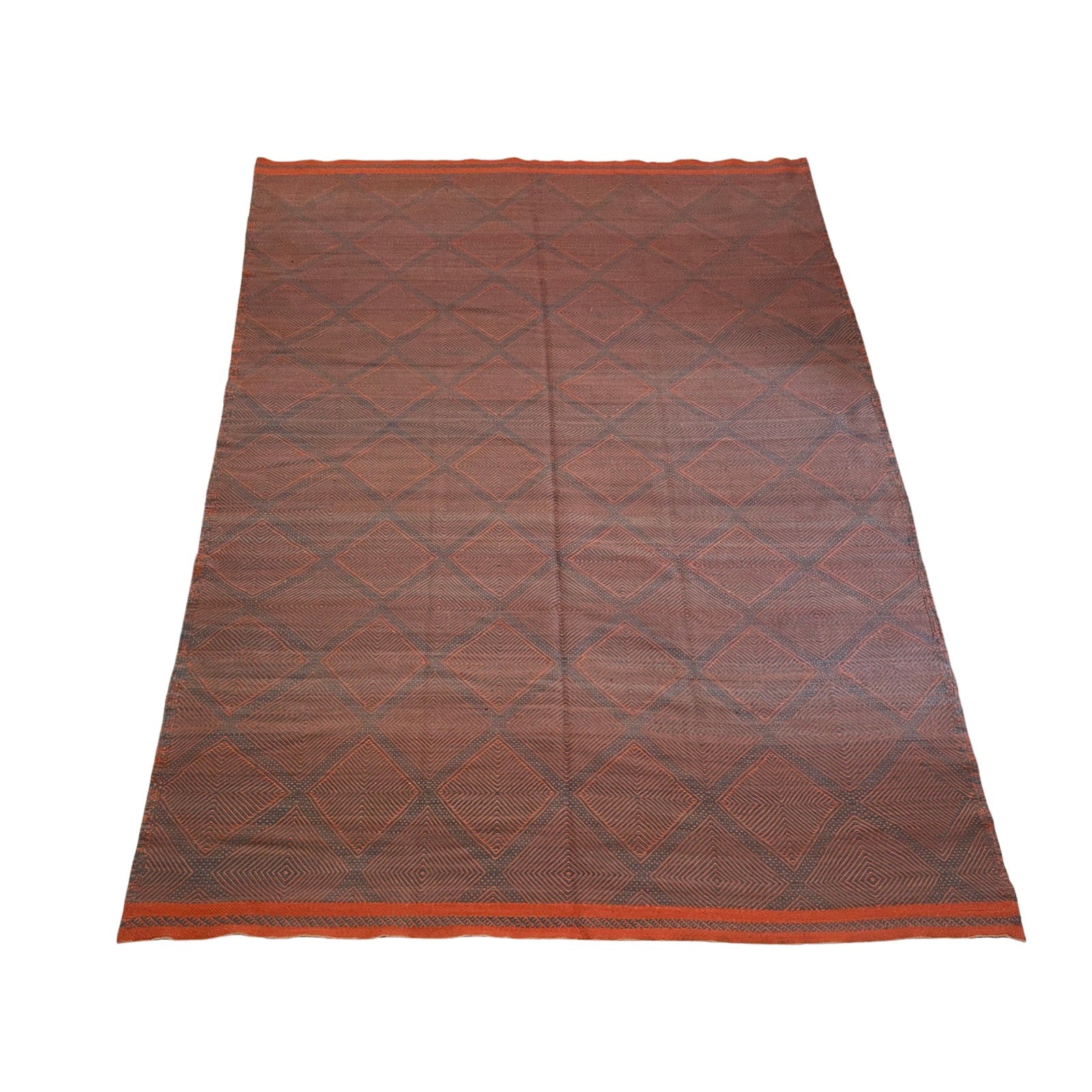 Custom Zanafi flatweave Moroccan rug - 8' x 10' Oversized Rug Collection | Kantara: Moroccan Rugs in Los Angeles