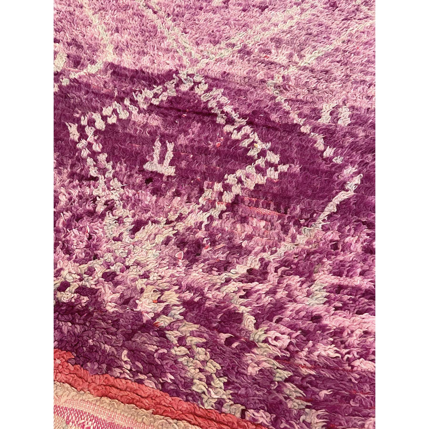 Vintage purple Moroccan hallway runner rug - Kantara | Moroccan Rugs
