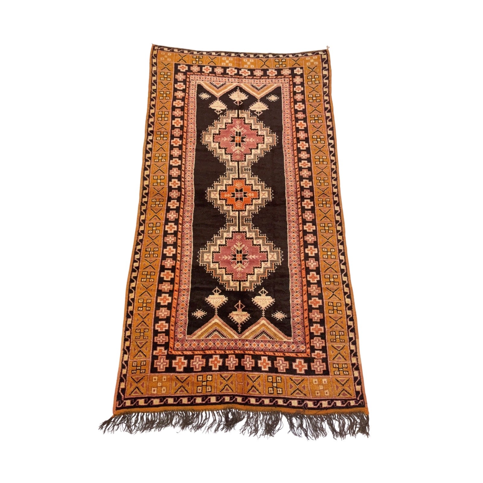 Orange and brown Moroccan rug - Kantara | Moroccan Rugs