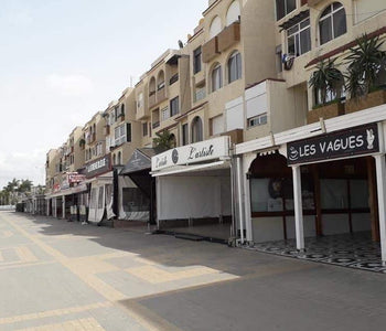 Empty streets in Marrakech: Morocco's Covid-19 lockdown