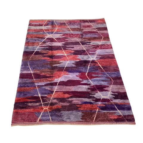 Pink and purple Moroccan Beni Mrirt area rug
