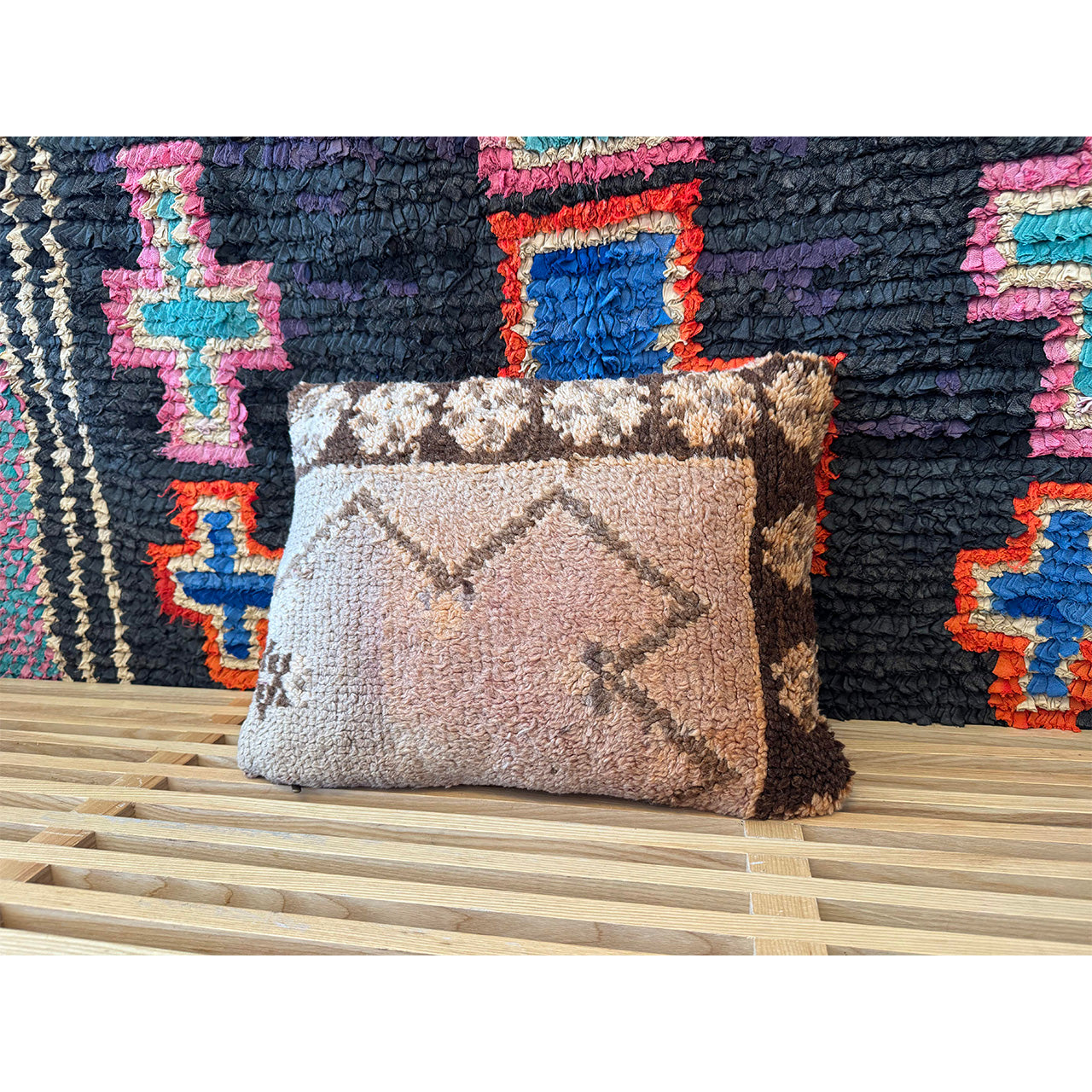 Dusty rose Moroccan throw pillow