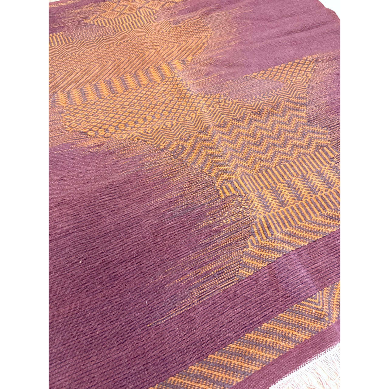 Modern Textured Moroccan Rug