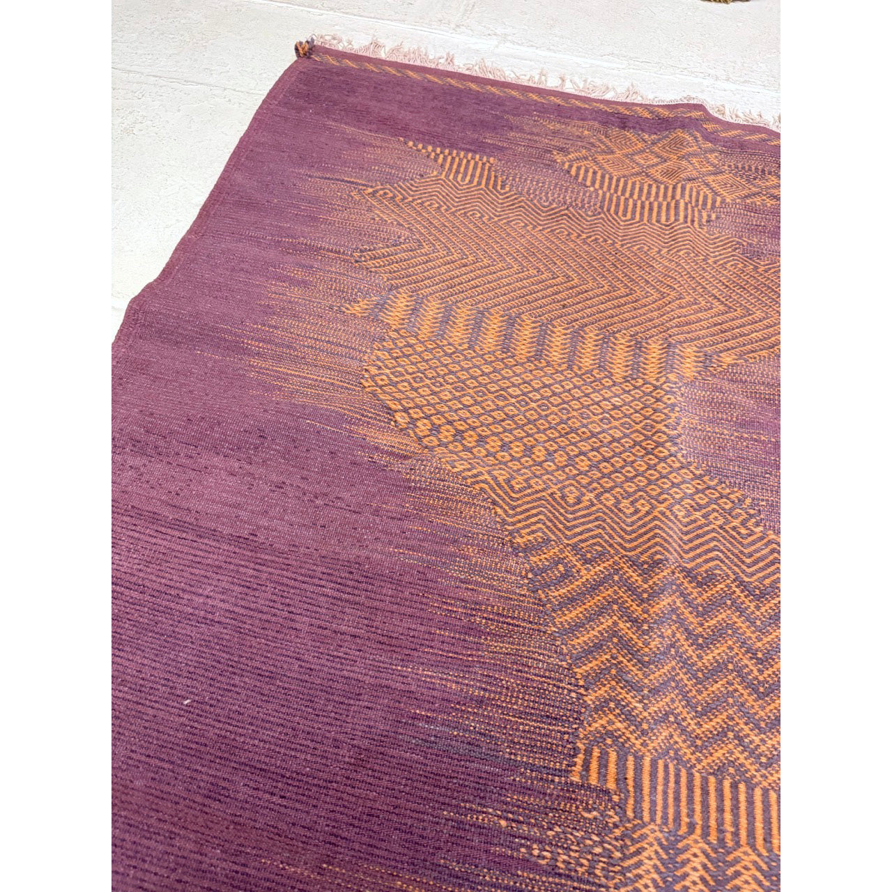 Modern Textured Moroccan Rug