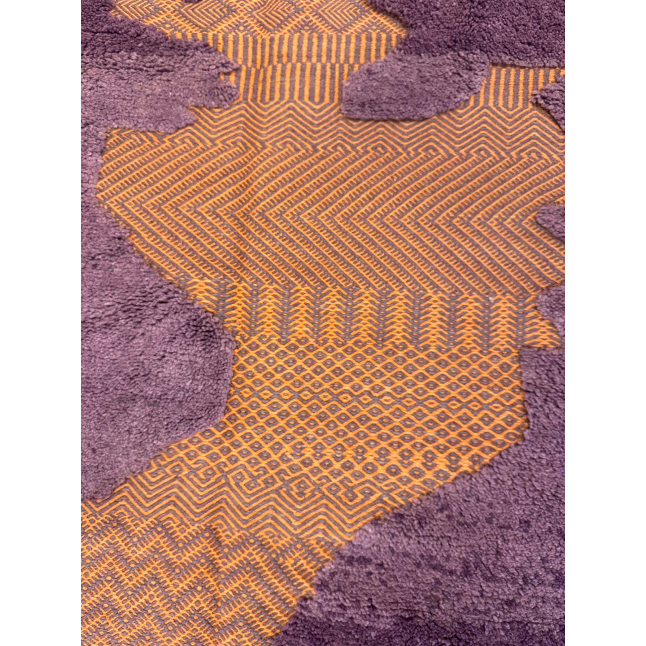 Modern Textured Moroccan Rug