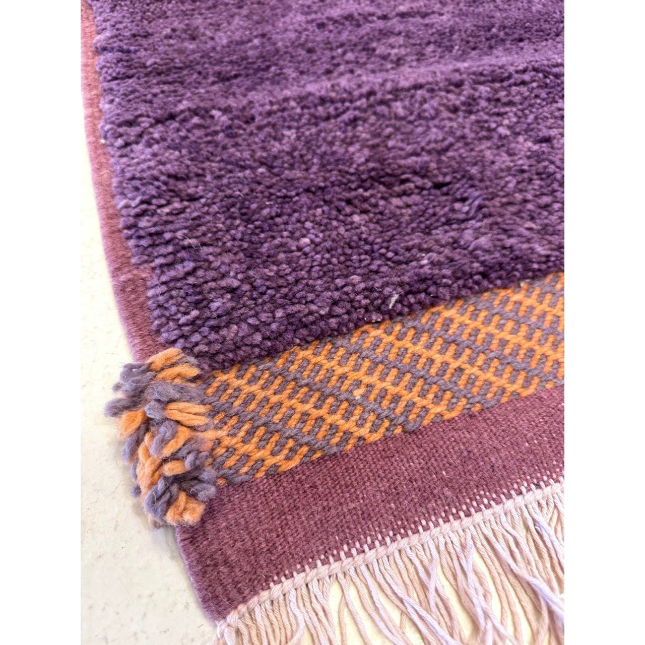 Modern Textured Moroccan Rug