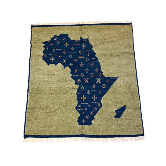 Map of Africa Rug