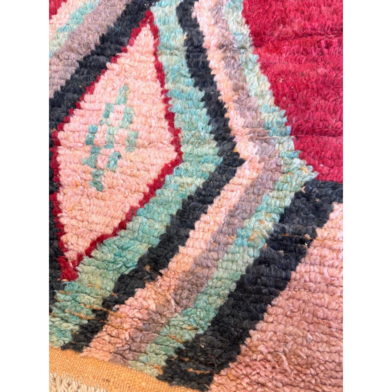 Abstract Moroccan Runner Rug