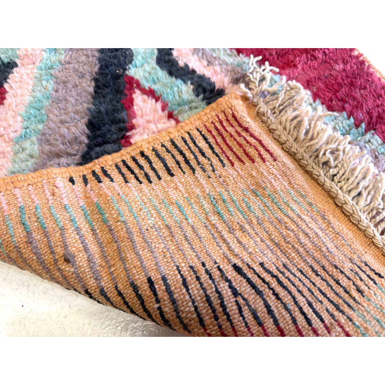Abstract Moroccan Runner Rug