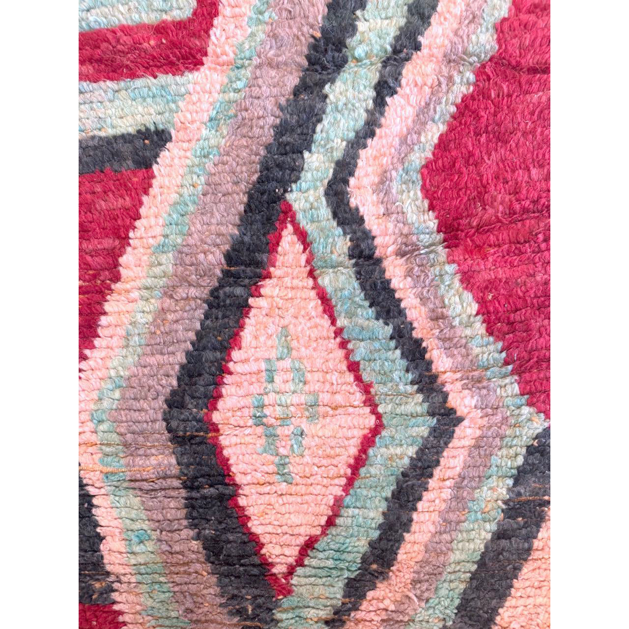 Abstract Moroccan Runner Rug