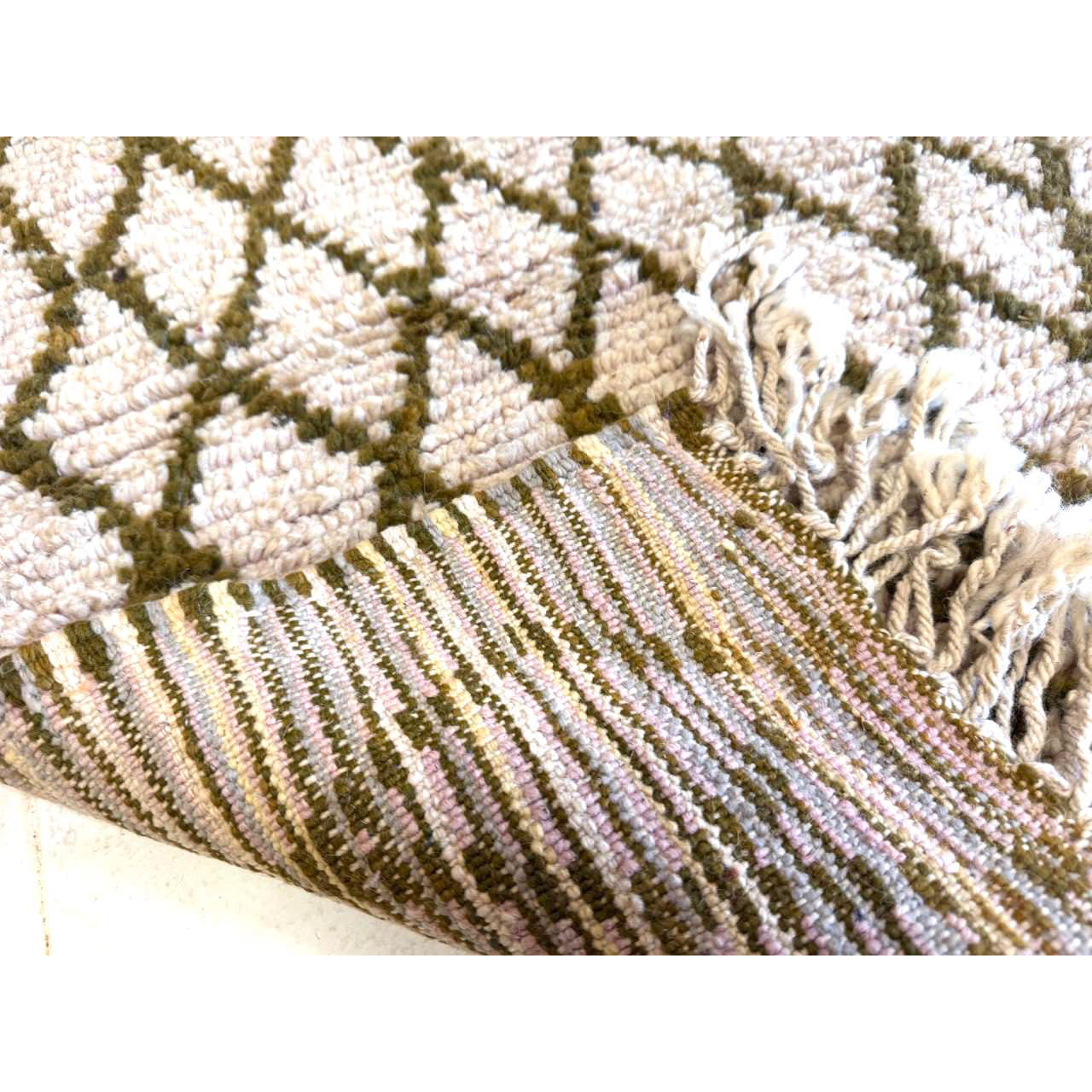 Neutral Moroccan Runner Rug