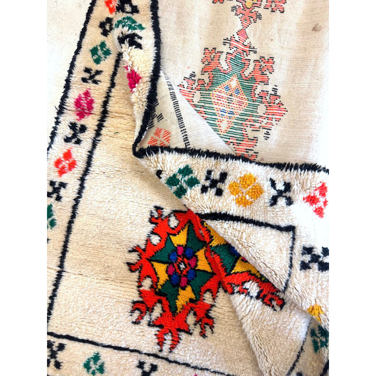 Large White Moroccan Rug