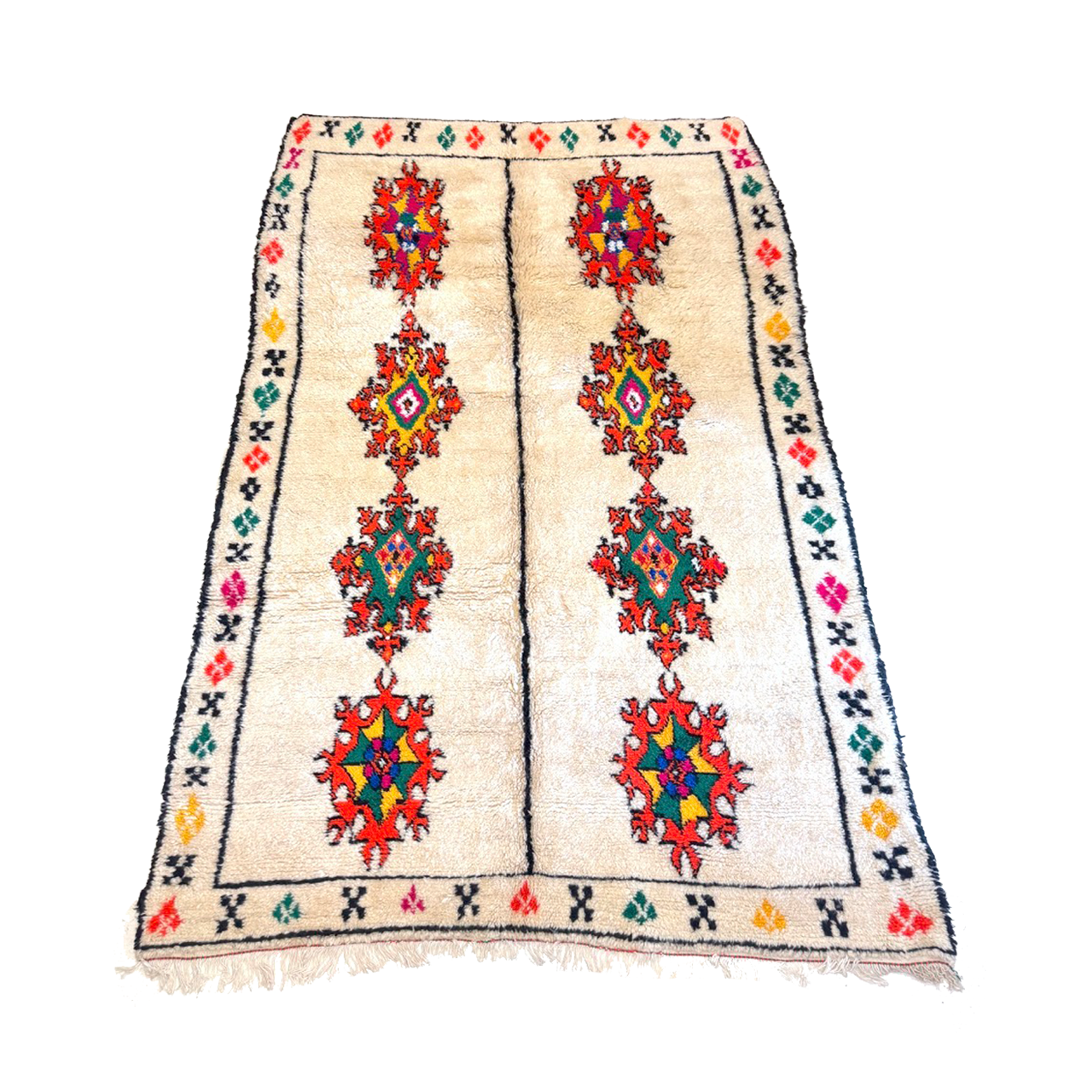 Large White Moroccan Rug