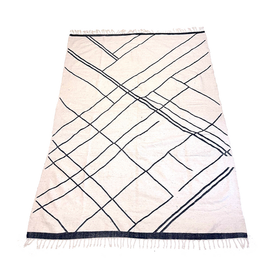 Large Beni Ourain Flatweave Kilim