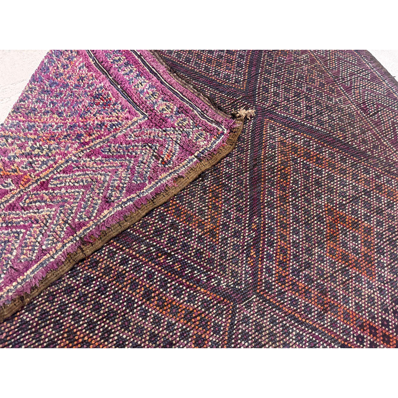 Vintage Purple Moroccan Rug