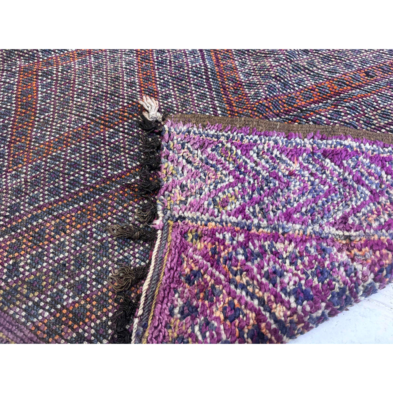Vintage Purple Moroccan Rug