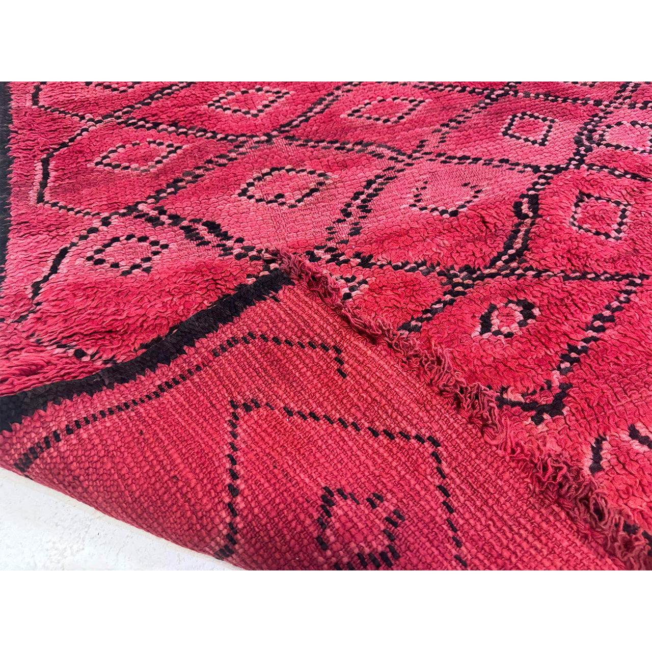 Vintage Red Moroccan Rug