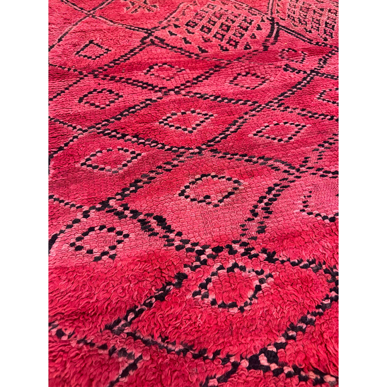 Vintage Red Moroccan Rug