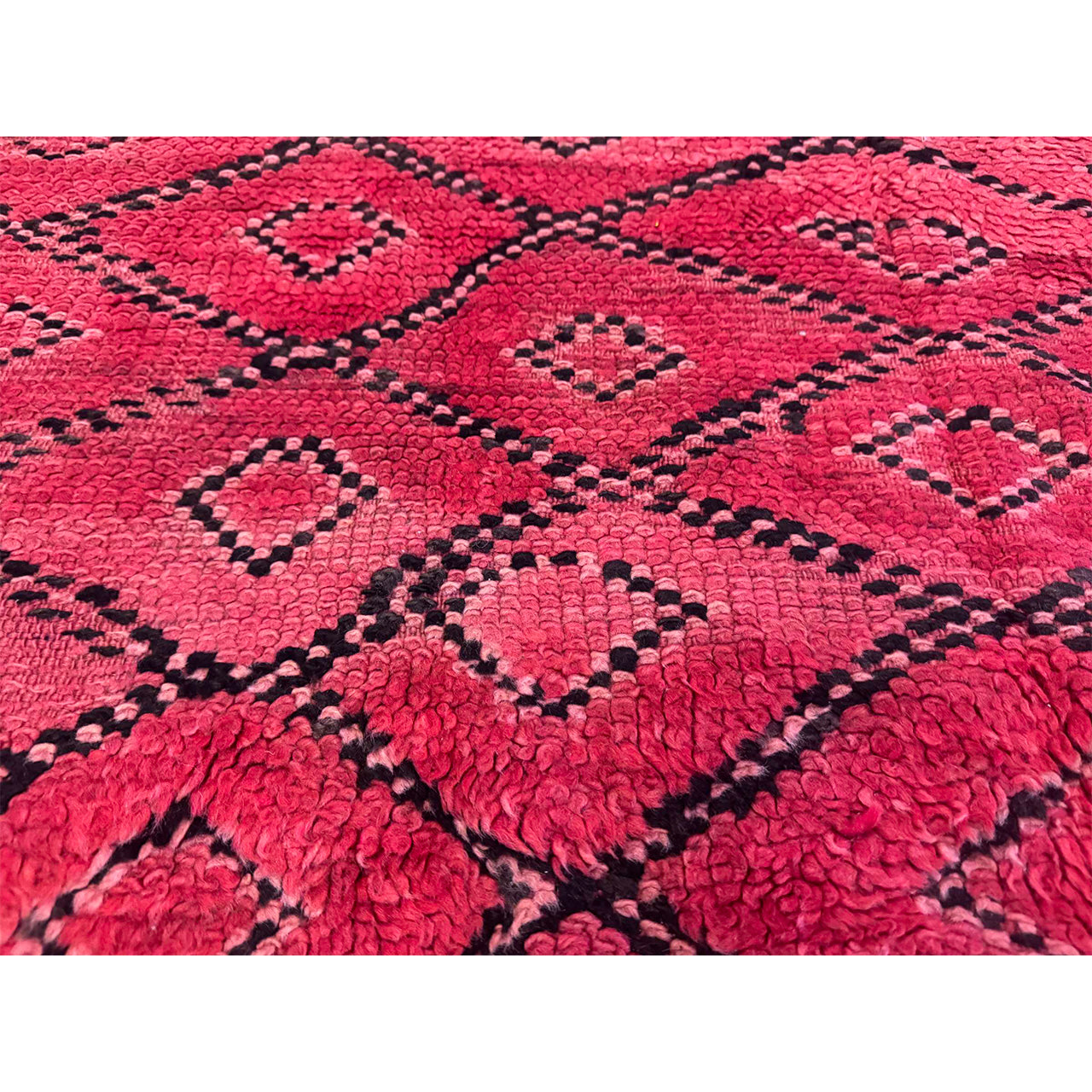 Vintage Red Moroccan Rug